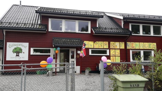 Barnehagen pyntet til fest. Barnehagen pyntet til fest.