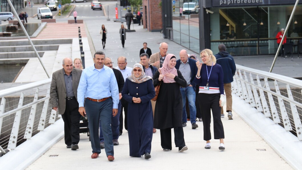 I september var en delegasjon fra fra samarbeidsuniversitetene i Hebron og Gaza på besøk hos USN. I september var en delegasjon fra fra samarbeidsuniversitetene i Hebron og Gaza på besøk hos USN.
