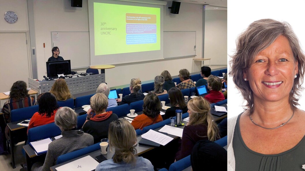Karin Hognestad leder Sebuti - senter for barnehageforskning, utvikling og innovasjon ved Universitetet i Sørøst-Norge, som denne uken arrangerte konferanse med barnekonvensjonen som tema. Karin Hognestad leder Sebuti - senter for barnehageforskning, utvikling og innovasjon ved Universitetet i Sørøst-Norge, som denne uken arrangerte konferanse med barnekonvensjonen som tema.