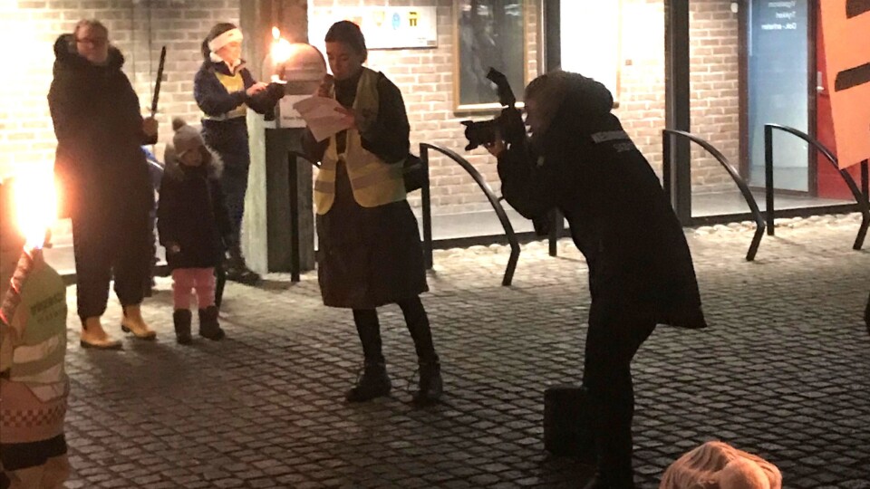 Ingri Rosén Guren holdt appell.