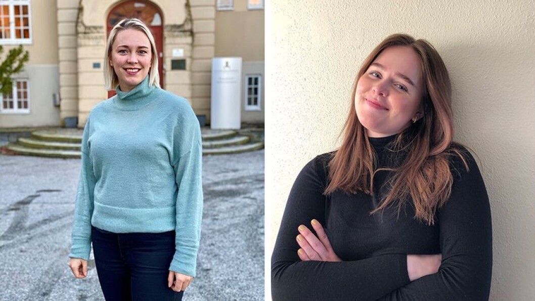 Fra venstre: Lisbeth Vorren og Vilde Brevik Aarønes er barnehagelærerstudenter ved DMMH og synes begge at det er nyttig å få erfaring med tverrfaglig samarbeid i løpet av utdanningen. Fra venstre: Lisbeth Vorren og Vilde Brevik Aarønes er barnehagelærerstudenter ved DMMH og synes begge at det er nyttig å få erfaring med tverrfaglig samarbeid i løpet av utdanningen.