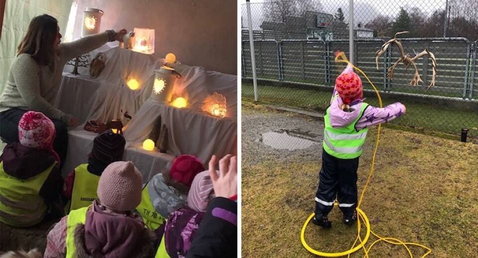 Samenes nasjonaldag ble blant annet feiret i Ebbegarden barnehage.