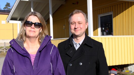 Styrer Ann-Kristin Evans i Sollerudstranda barnehage og styreleder Anders Nergaard. Styrer Ann-Kristin Evans i Sollerudstranda barnehage og styreleder Anders Nergaard.