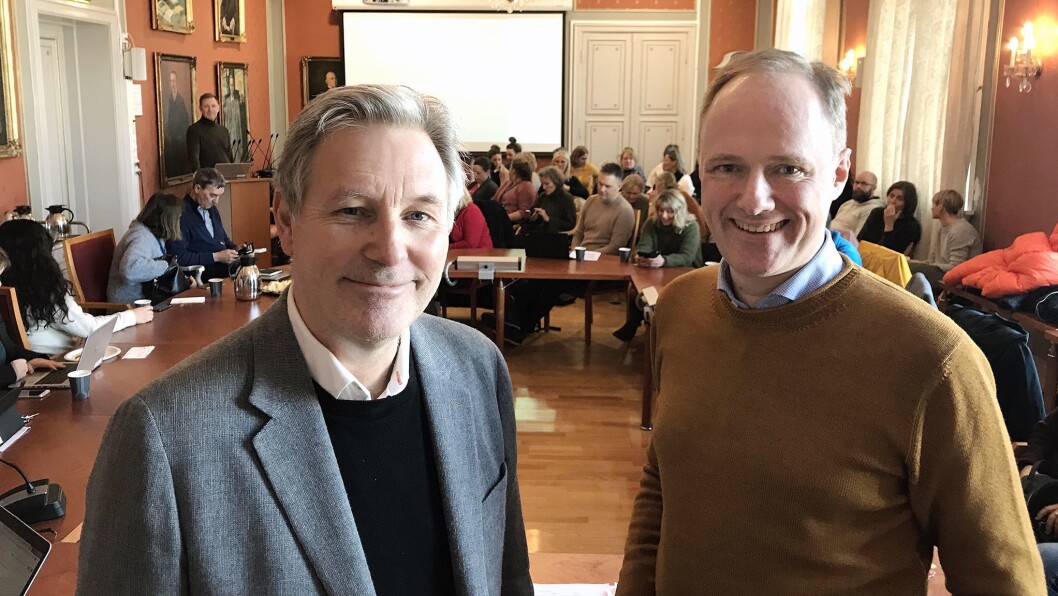 Erling Moe og Trygve Bragstad gikk i bresjen for en åpen høring. Erling Moe og Trygve Bragstad gikk i bresjen for en åpen høring.