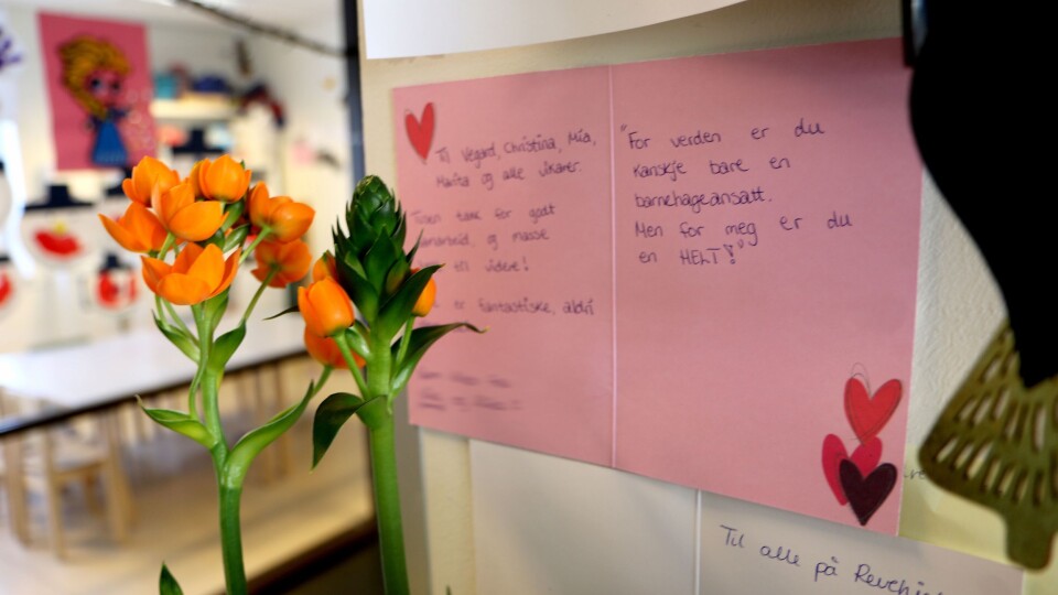 – Samarbeidet med foreldrene har vært veldig godt i denne perioden. Jeg tror mange foreldre fikk sjokk når det skjønte at kommunen hadde til hensikt å stenge barnehagen. Vi har kjent på kroppen at foreldrene kjemper for oss, for at ungene skal få være her og for barnehagen sin. Foreldre som gråter sammen med oss, men som også har delt gode stunder med oss, sier Mia Tviberg.