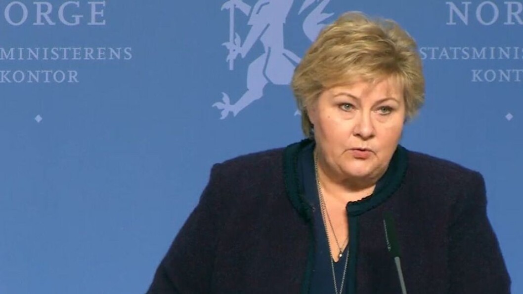 Statsminister Erna Solberg Statsminister Erna Solberg