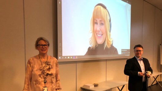 Fra venstre: Lise Marie Grøttland Brox, Anne Lindboe og Espen Rokkan gjennomførte medlemsmøte, onsdag.. Fra venstre: Lise Marie Grøttland Brox, Anne Lindboe og Espen Rokkan gjennomførte medlemsmøte, onsdag..