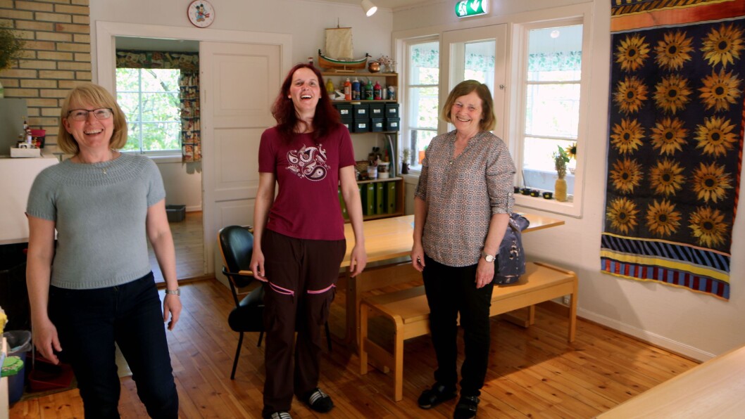 Bjerkhaug barnehage er blitt mer enn en arbeidsplass for Monica Røberg Andreassen, barne- og ungdomsarbeider Ellen Nordmann og Reidun Koch. Bjerkhaug barnehage er blitt mer enn en arbeidsplass for Monica Røberg Andreassen, barne- og ungdomsarbeider Ellen Nordmann og Reidun Koch.