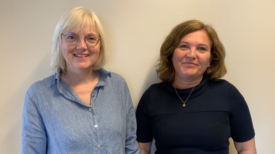 Fra venstre: Universitetslektor Tove Ingebrigtsen og studieleder Kathrin Olsen ved Nord universitet.