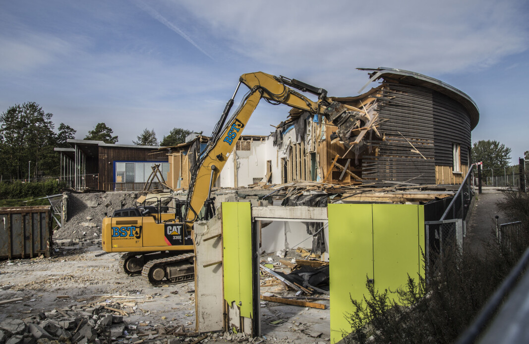 Øvre Slettheia barnehage ble revet i fjor høst. Bildet er tatt 19. september 2019. Øvre Slettheia barnehage ble revet i fjor høst. Bildet er tatt 19. september 2019.
