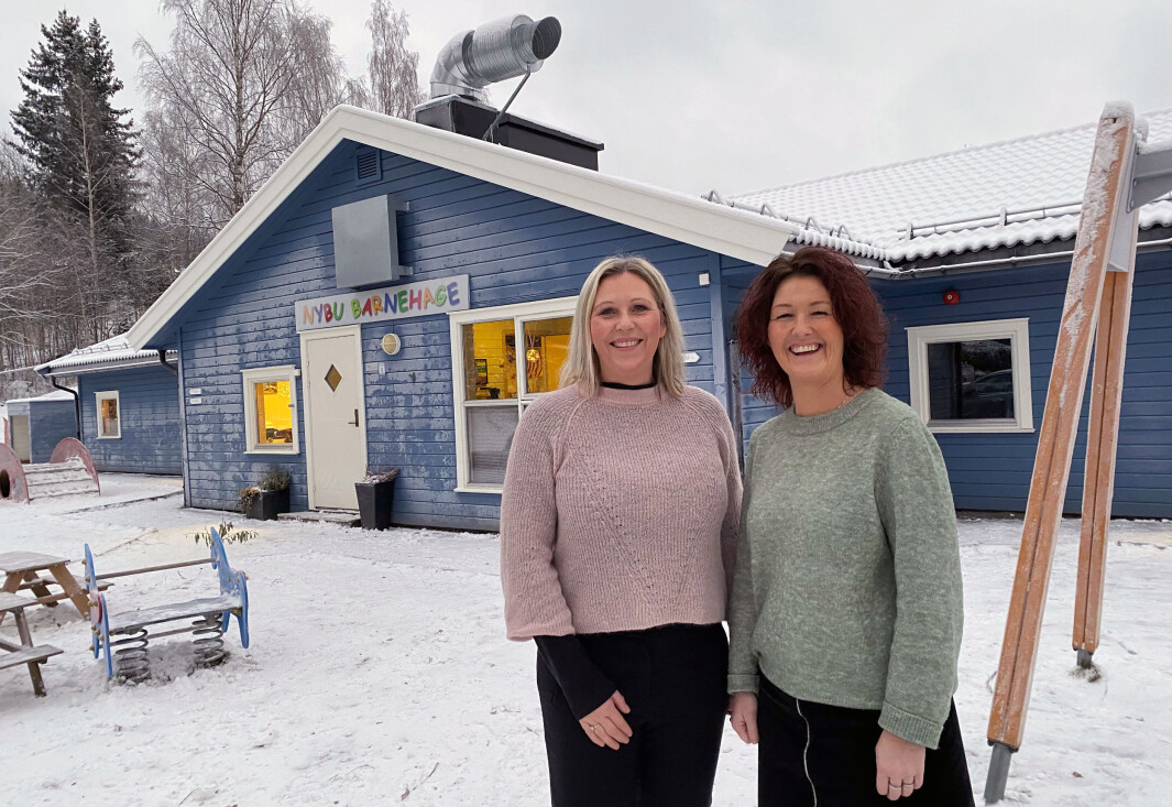 Line E. Dalseng (til venstre) og Aina Branden eier og driver hver sin barnehage. Line E. Dalseng (til venstre) og Aina Branden eier og driver hver sin barnehage.