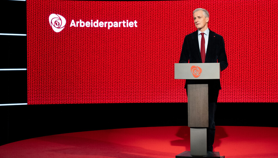 Jonas Gahr Støre på Arbeiderpartiets landsmøte.