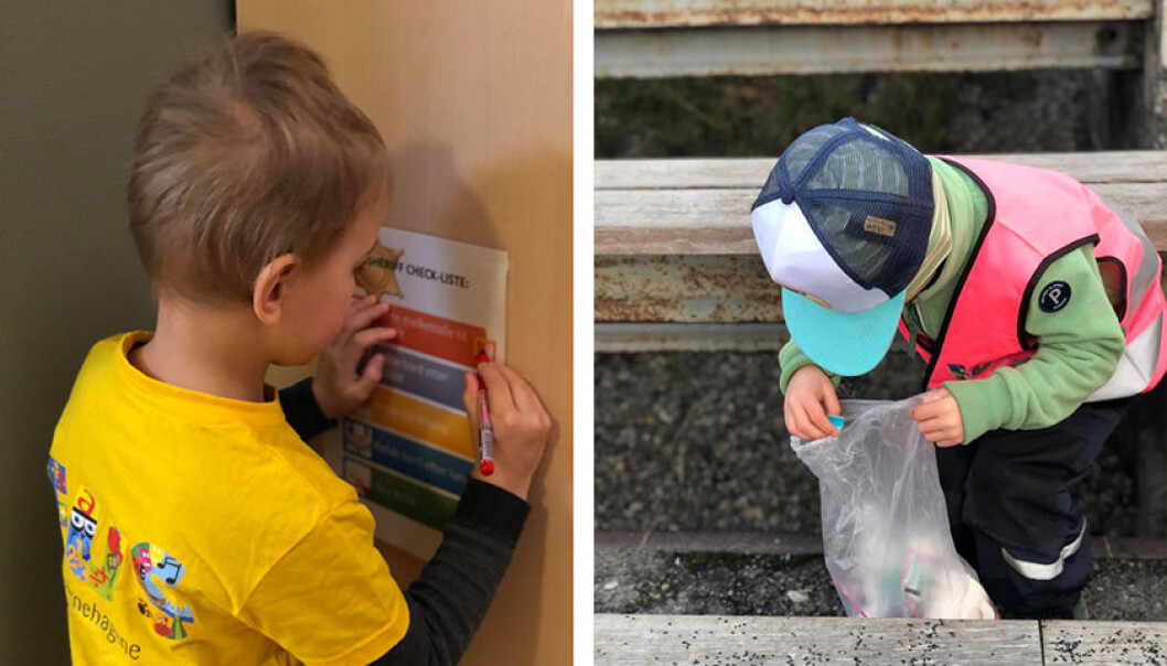 – Det skjer så mye bra ute i barnehagene og skolene som vi har lyst til å løfte frem, sier Linda Cecilie Dale i Grønt Flagg. – Det skjer så mye bra ute i barnehagene og skolene som vi har lyst til å løfte frem, sier Linda Cecilie Dale i Grønt Flagg.