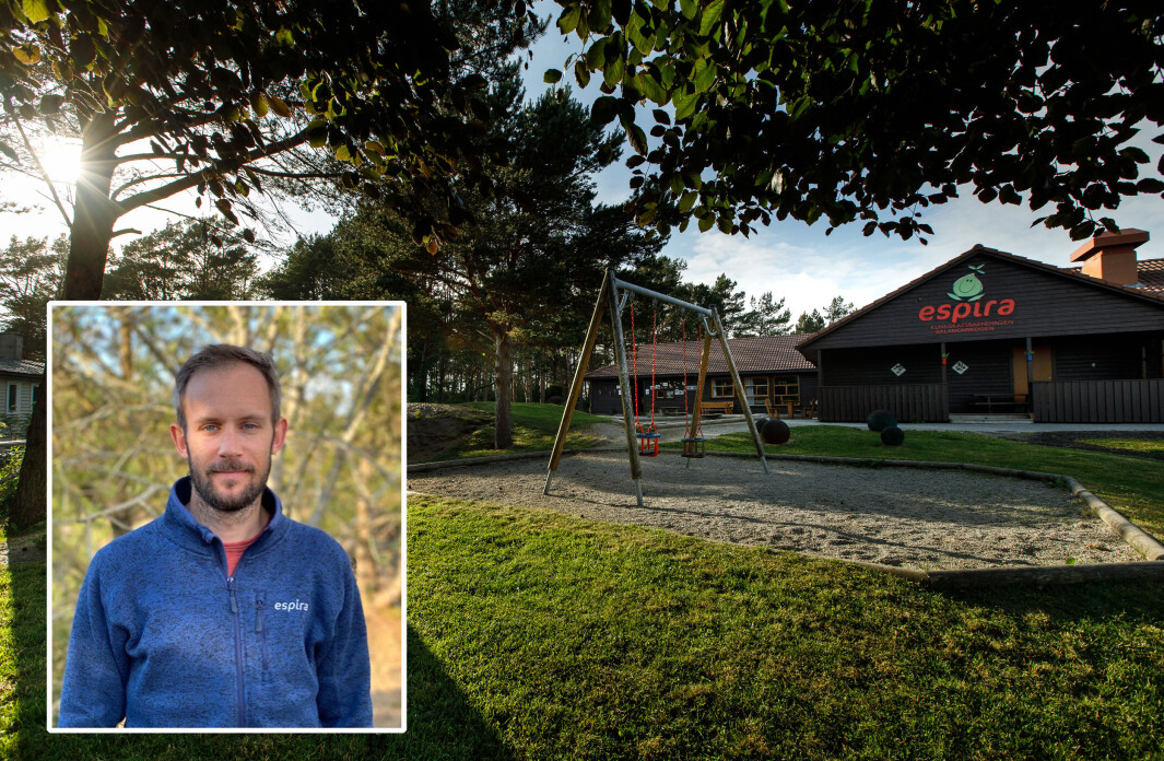 Espira Salamonskogen på Bømlo er en av fire lærerutdanningsbarnehager i samarbeid med Høgskulen på Vestlandet, noe styrer Heine Larsen er veldig fornøyd med. Prosjektet går i gang fra høsten av. Espira Salamonskogen på Bømlo er en av fire lærerutdanningsbarnehager i samarbeid med Høgskulen på Vestlandet, noe styrer Heine Larsen er veldig fornøyd med. Prosjektet går i gang fra høsten av.