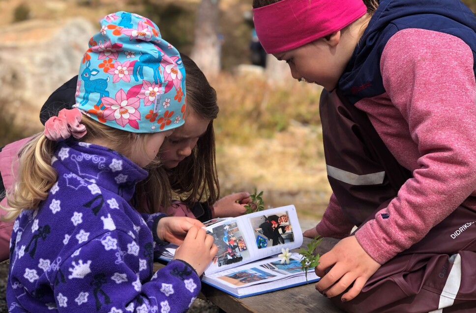 Knerten har skrevet reisebrev i bokform fra skolen. Snart blir disse fem- og seksåringene i Plassebakken barnehage førsteklassinger. På denne måten får de vite litt mer om hva som venter dem.
