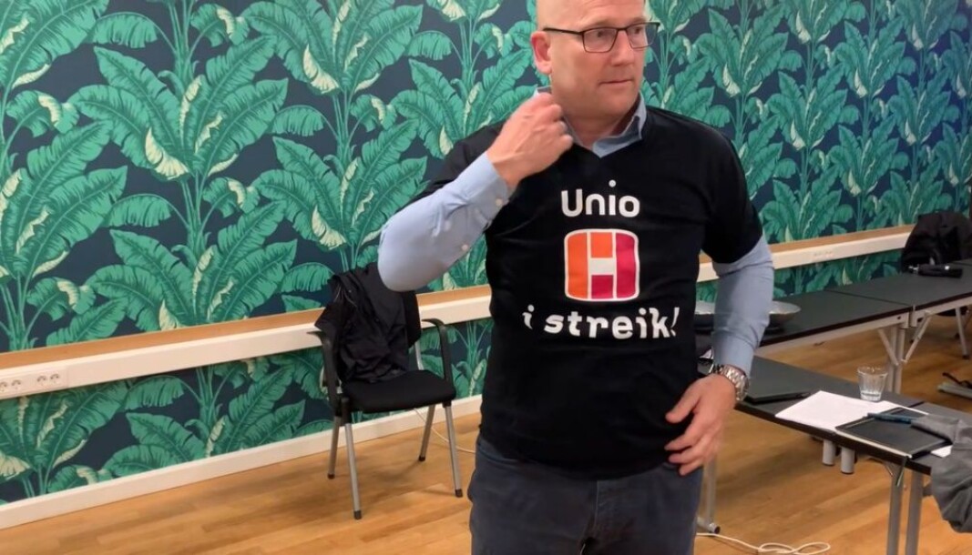 Steffen Handal (Utdanningsforbundet) er forhandlingsleder i Unio kommune. Steffen Handal (Utdanningsforbundet) er forhandlingsleder i Unio kommune.