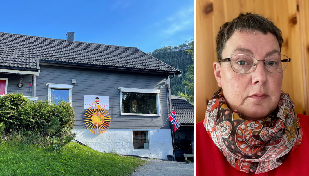 Anne Fagrell er daglig leder i Korntrøberget barnehage. – Barnehagen eies og drives av tre damer. Meg selv, Liv Hammer og Monika Valleraunet. Barnehagen ble etablert i 2007, den gangen Malvik kommune virkelig trengte oss for å kunne tilby barnehageplasser nok, sier Fagrell. Anne Fagrell er daglig leder i Korntrøberget barnehage. – Barnehagen eies og drives av tre damer. Meg selv, Liv Hammer og Monika Valleraunet. Barnehagen ble etablert i 2007, den gangen Malvik kommune virkelig trengte oss for å kunne tilby barnehageplasser nok, sier Fagrell.