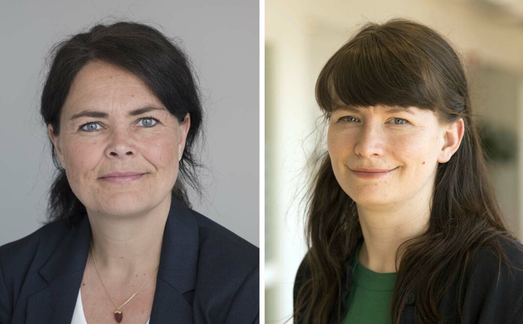 Thale Skybak (til venstre) og Anne Elin Kleva i Redd Barna utfordrer den påtroppende regjeringen til å gjøre noe med bemanningsnormen. Thale Skybak (til venstre) og Anne Elin Kleva i Redd Barna utfordrer den påtroppende regjeringen til å gjøre noe med bemanningsnormen.