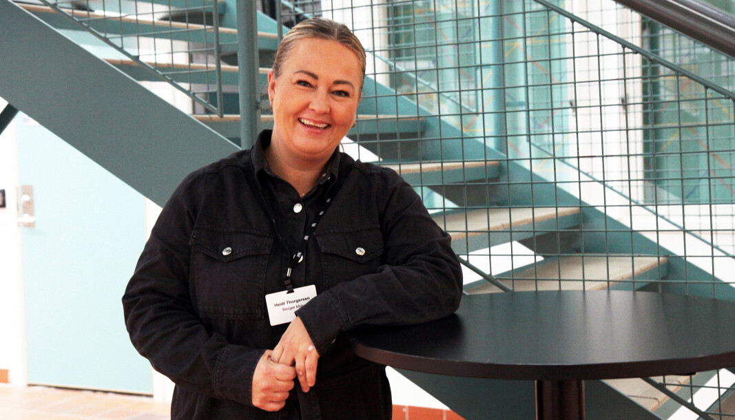 – Det å sørge for at alle ansatte får samme beskjed til samme tid, er viktig for meg, sa styrer Heidi Thorgersen under foredraget. – Det å sørge for at alle ansatte får samme beskjed til samme tid, er viktig for meg, sa styrer Heidi Thorgersen under foredraget.