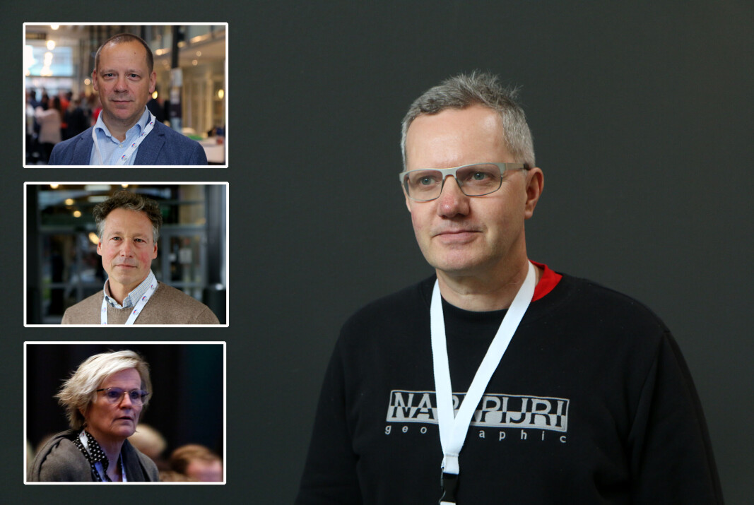 Jens Schei Hansen i Espira (øverst), Robert Ullmann i Kanvas, Kristin Voldsnes i Norlandia og Hans Jacob Sundby i Læringsverkstedet er både oppgitt og fortvilet over Støre-regjeringens forslag til statsbudsjett. Jens Schei Hansen i Espira (øverst), Robert Ullmann i Kanvas, Kristin Voldsnes i Norlandia og Hans Jacob Sundby i Læringsverkstedet er både oppgitt og fortvilet over Støre-regjeringens forslag til statsbudsjett.