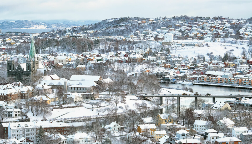 Trondheim, vinterstid.