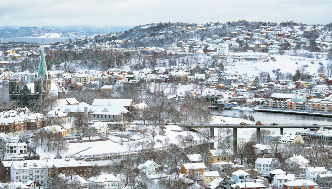 Trondheim, vinterstid. Trondheim, vinterstid.