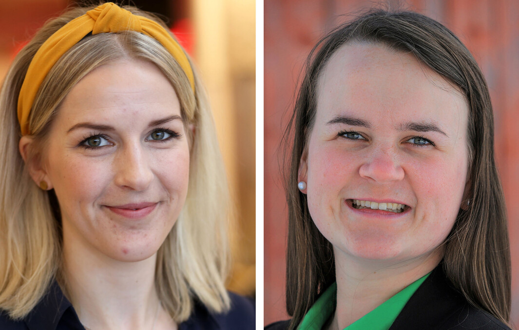 Utdanningspolitisk talsperson for Arbeiderpartiet, Elise Waagen (t.v.) og utdanningspolitisk talsperson for Senterpartiet, Marit Knutsdatter Strand (t.h.) Utdanningspolitisk talsperson for Arbeiderpartiet, Elise Waagen (t.v.) og utdanningspolitisk talsperson for Senterpartiet, Marit Knutsdatter Strand (t.h.)