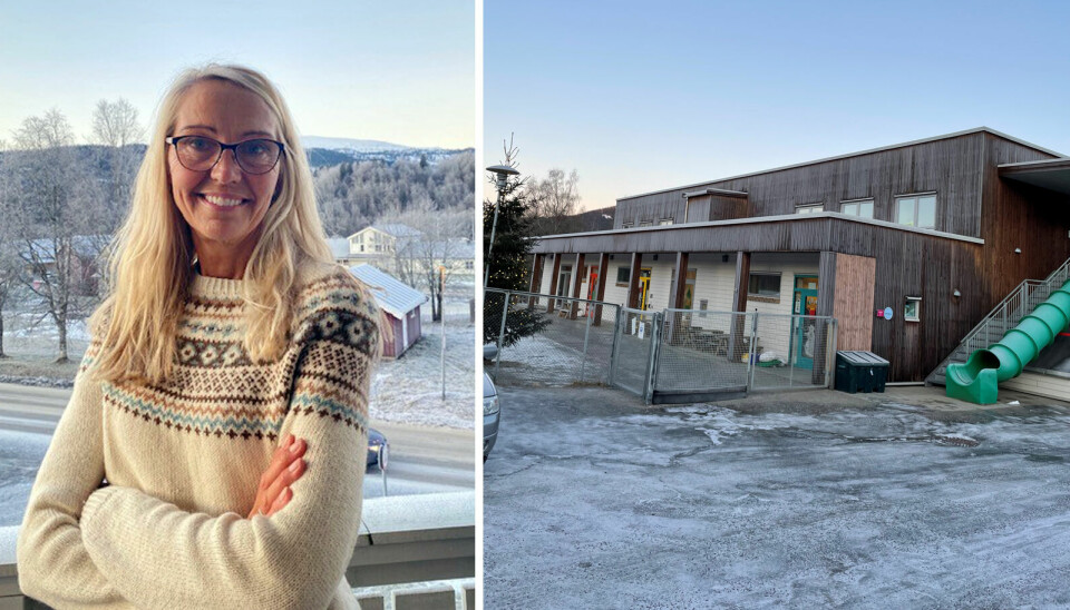 Heidi Lien er enhetsleder for barnehage i Hemnes kommune, som nå ansetter kjøkkenassistent i alle de kommunale barnehagene. Som i Bjerka barnehage (bildet), der det også skal gjøres et forsøk med utvidet åpningstid.