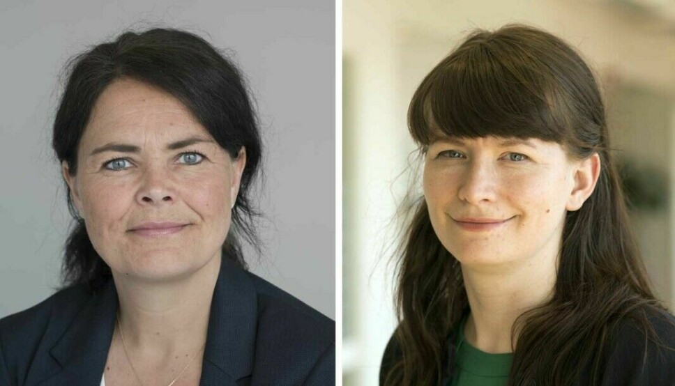 Thale Skybak (til venstre) og Anne Elin Kleva i Redd Barna er meget tydelige i sitt innspill til stortingspolitikerne.