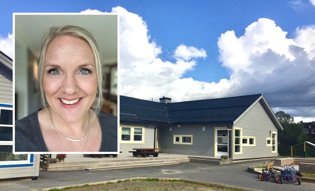 Kaja Aagersborg Jørgensen hyller de ansatte i Fagertun barnehage i Mosjøen, nå når junior skal begynne på skolen. Kaja Aagersborg Jørgensen hyller de ansatte i Fagertun barnehage i Mosjøen, nå når junior skal begynne på skolen.