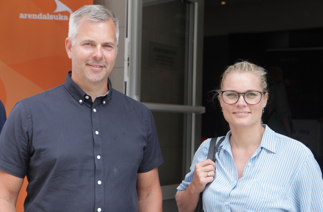 Einar Fredriksen eier Spornes gårdsbarnehage. Ellen Knudsen er barnehagemamma. Under Arendalsuka møtte de politikerne. Einar Fredriksen eier Spornes gårdsbarnehage. Ellen Knudsen er barnehagemamma. Under Arendalsuka møtte de politikerne.