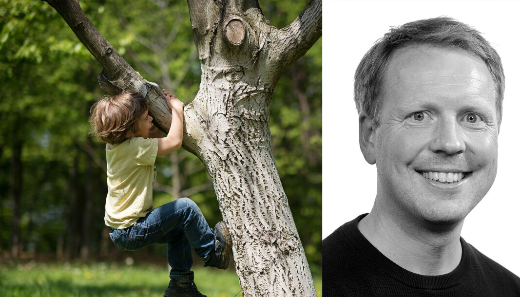 – Jeg ville se på hva man risikerer å gå glipp av dersom det blir mindre tid til frilek ute i naturen, sier Jostein Rønning Sanderud. – Jeg ville se på hva man risikerer å gå glipp av dersom det blir mindre tid til frilek ute i naturen, sier Jostein Rønning Sanderud.