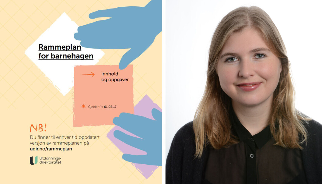 Seniorforsker Åsta Dyrnes Nordø ved Norce er ansvarlig for undersøkelsen som gikk ut til samtlige barnehagestyrere og daglige ledere i dag, og er en del av forskningen på implementeringen av rammeplanen. Seniorforsker Åsta Dyrnes Nordø ved Norce er ansvarlig for undersøkelsen som gikk ut til samtlige barnehagestyrere og daglige ledere i dag, og er en del av forskningen på implementeringen av rammeplanen.