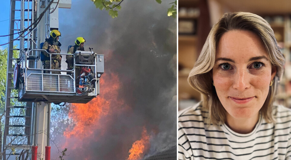 Kommunepsykolog Christiane Hasseleid i Kragerø, der lokalsamfunnet har opplevd to branner siste år.