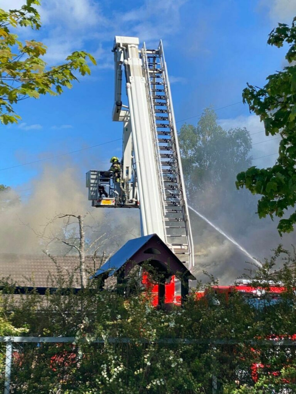 Kalstad barnehage i Kragerø ble totalskadd i brann 26. mai i fjor.