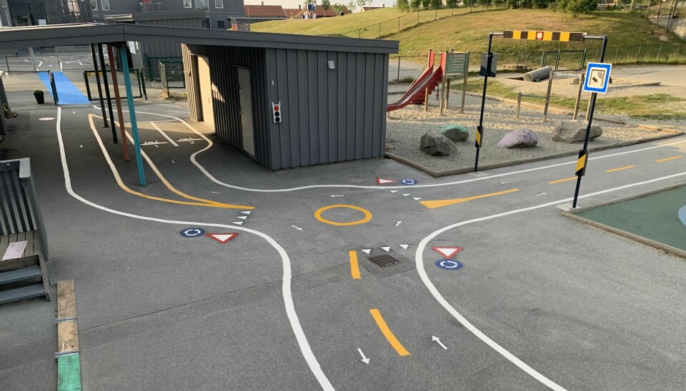 Da barna kom mandag morgen, ble de møtt av denne overraskelsen Sandvedhaugen barnehage i Sandnes kommune.