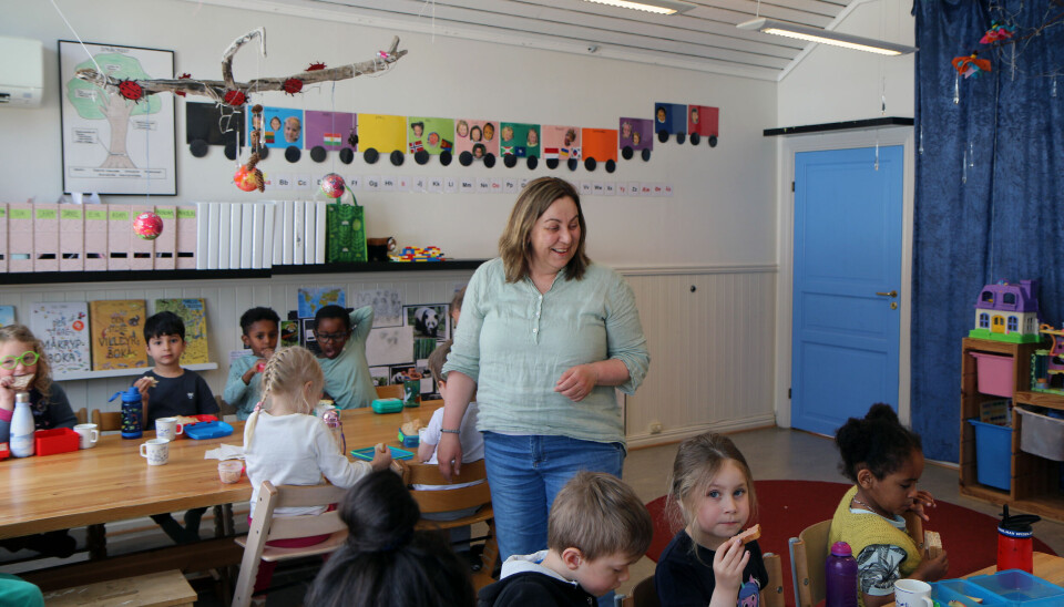 Fagarbeider Anita Sæther har jobbet i Lademoen barnehage i over 30 år, og beskriver arbeidsplassen med både stolthet og kjærlighet.