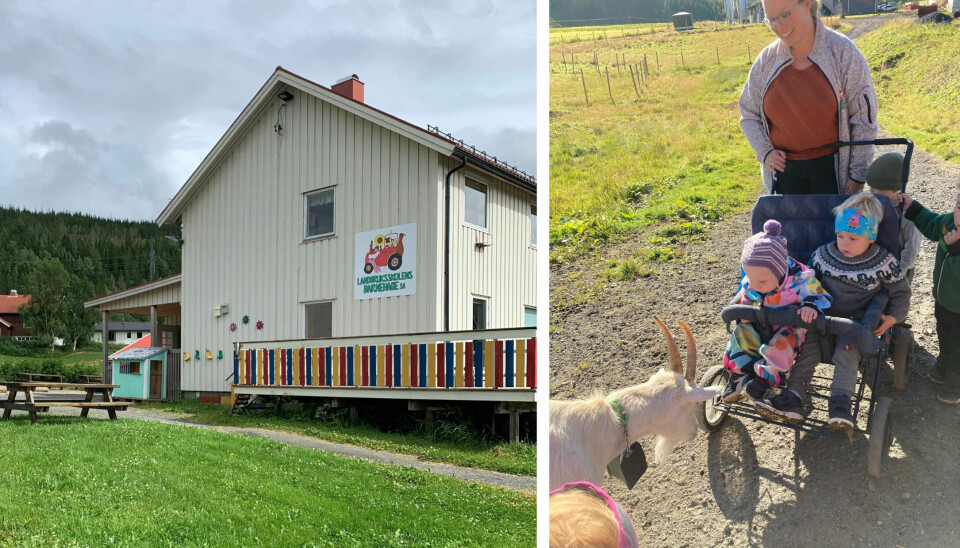 Landbruksskolens barnehage SA i Mosjøen har to avdelinger og 19 barn. Ingvild Kristoffersen er daglig leder.