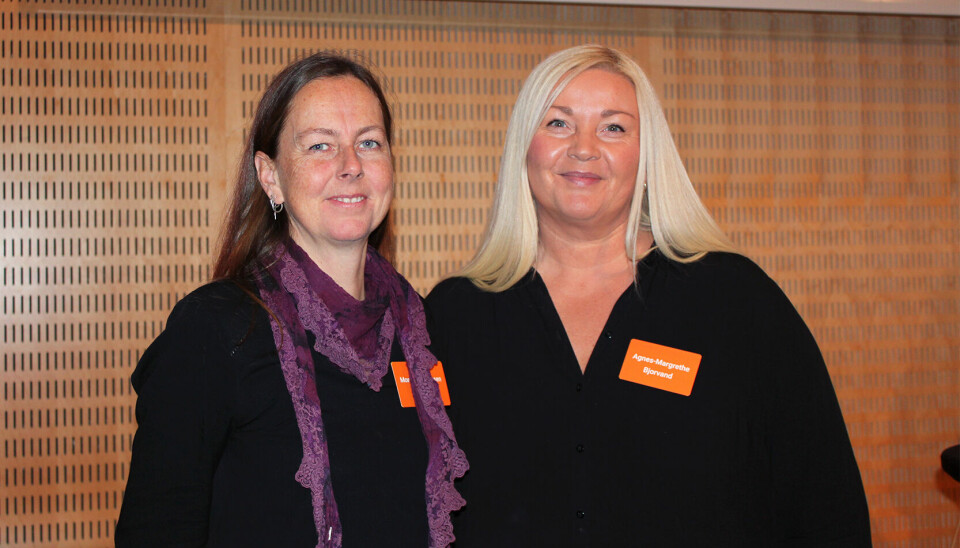 Monica Gundersen Mitchell og Agnes-Margrethe Bjorvand deltok på Norsk barnehageforskningskonferanse i Stavanger.