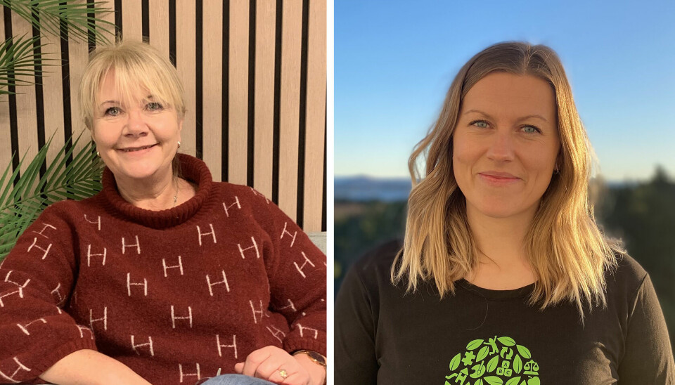Norlandia Svanevågen og NLA Høgskolen samarbeider om et toårig Rekomp-prosjekt. Fra venstre: Hilde Sundnes ved NLA og Marianne Sæle i Norlandia Svanevågen.