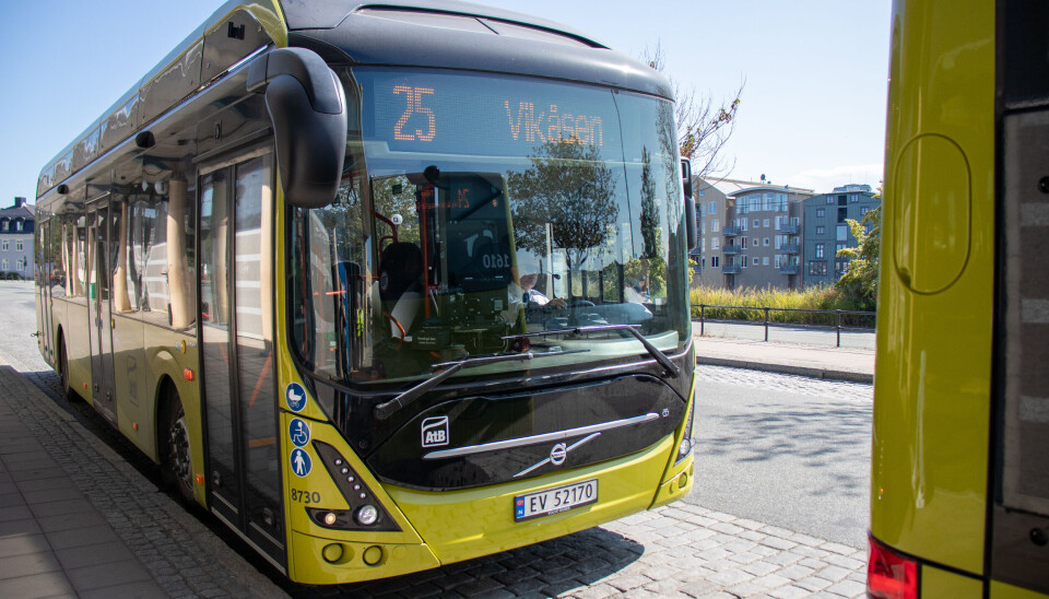 En barnehage i Stavanger var på busstur da to treåringer ble sittende igjen mens resten av barna og de ansatte gikk av. Bildet er av en tilfeldig buss i Trondheim.