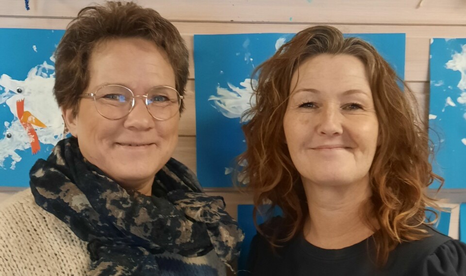 Heidi Kristin Berntsen og Aina Branden jobber i Nybu barnehage, og frykter konsekvensene skulle regjeringens lovforslag bli vedtatt.