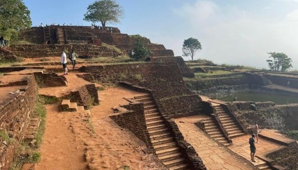 Sigiriya, også kjent som Løveklippen.