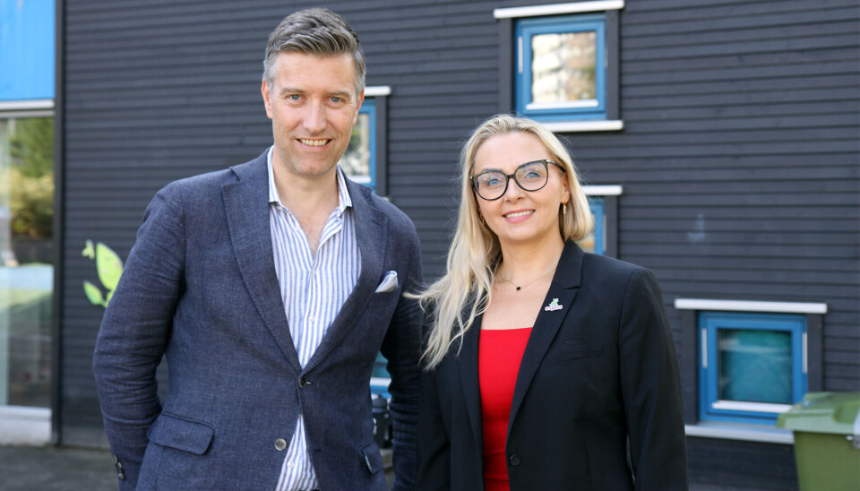Torbjørn Sølsnæs er bransjedirektør i NHO Geneo med ansvar for barnehage. Kristina berger er styrer i Espira Grefsen stasjon.