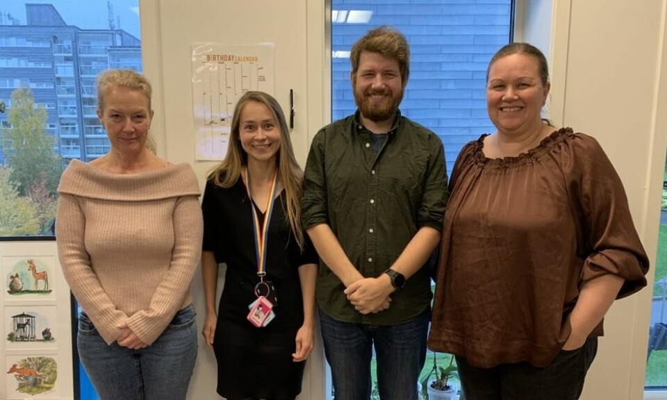 I fjor bestemte de seg for å utvikle et vannprosjekt på tvers av flere barnehager i bydel Alna. Fra venstre Janneche Skjelbred, daglig leder i Norlandia Valhall barnehage, Marta Skandsen, Jonas Tømmerbakke, fagleder i Gransletta barnehage og Hanne Sørum, fagleder i Gransbakken barnehage.