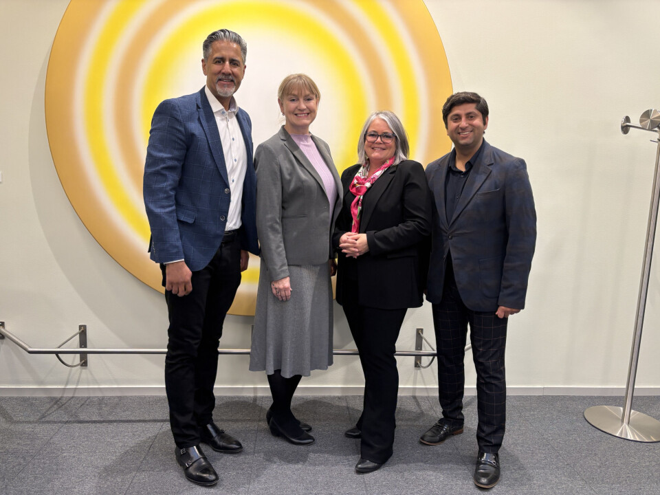 Abid Raja (V), Grete Wold (SV), Kari-Anne Jønnes (H) og Himanshu Gulati (FrP).