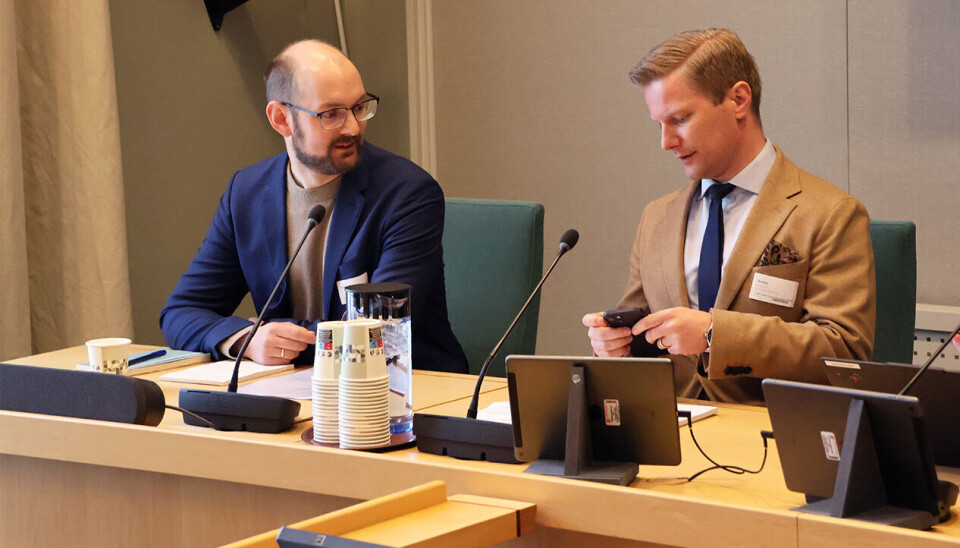Asbjørn G. Håkonseth, rådgiver i IKO og Jens A. Bjelland, direktør for politikk, ledelse og innovasjon i Hovedorganisasjonen KA.