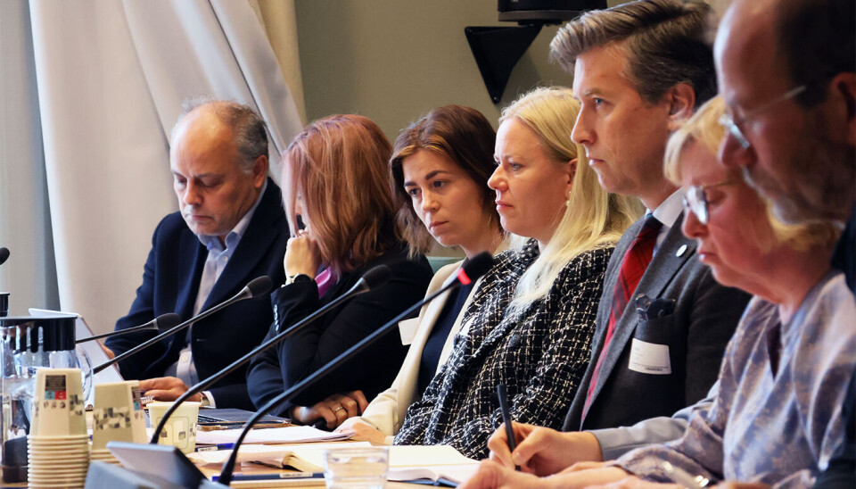 Fra venstre: Representantene fra Utdanningsforbundet, Virke, NHO Geneo og Fagforbundet.