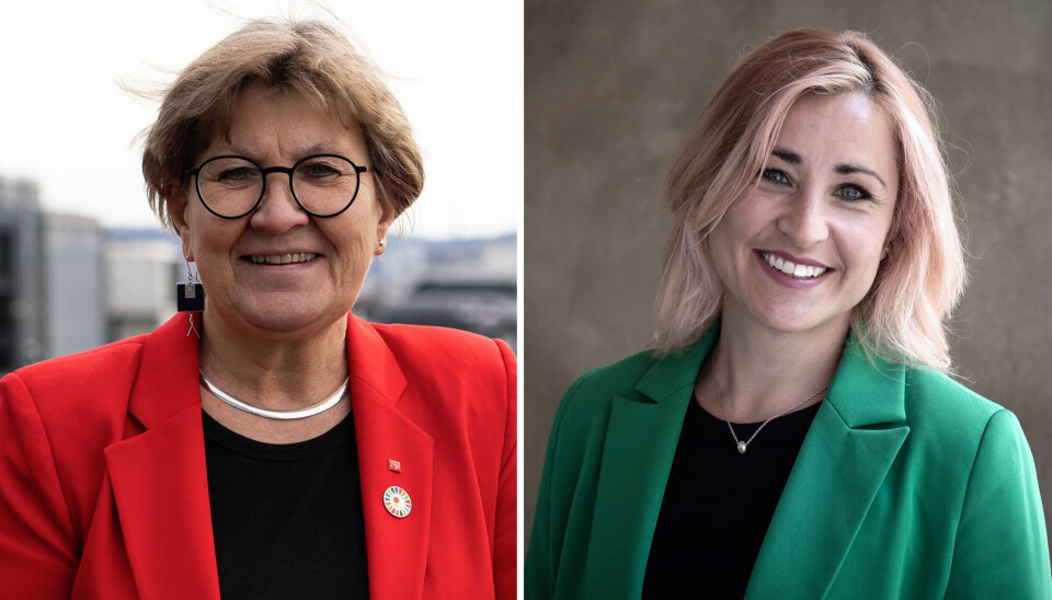 Fagforbundets leder Mette Nord og Ann Mari Milo Lorentzen, 1. nestleder i Utdanningsforbundet. Fagforbundets leder Mette Nord og Ann Mari Milo Lorentzen, 1. nestleder i Utdanningsforbundet.
