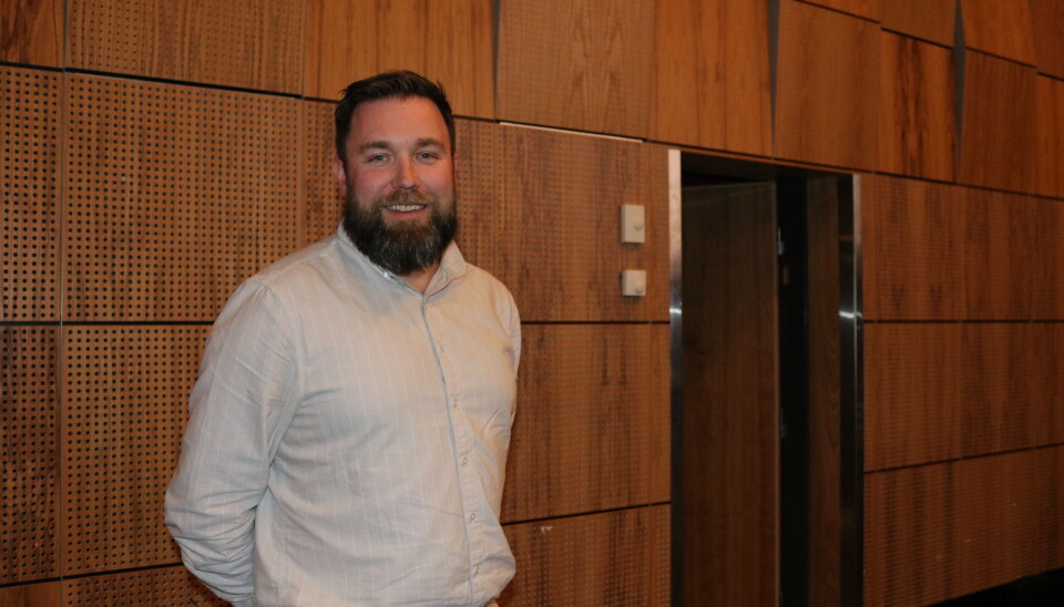 Marius Sjømæling under Nasjonal barnehagekonferanse i Trondheim.